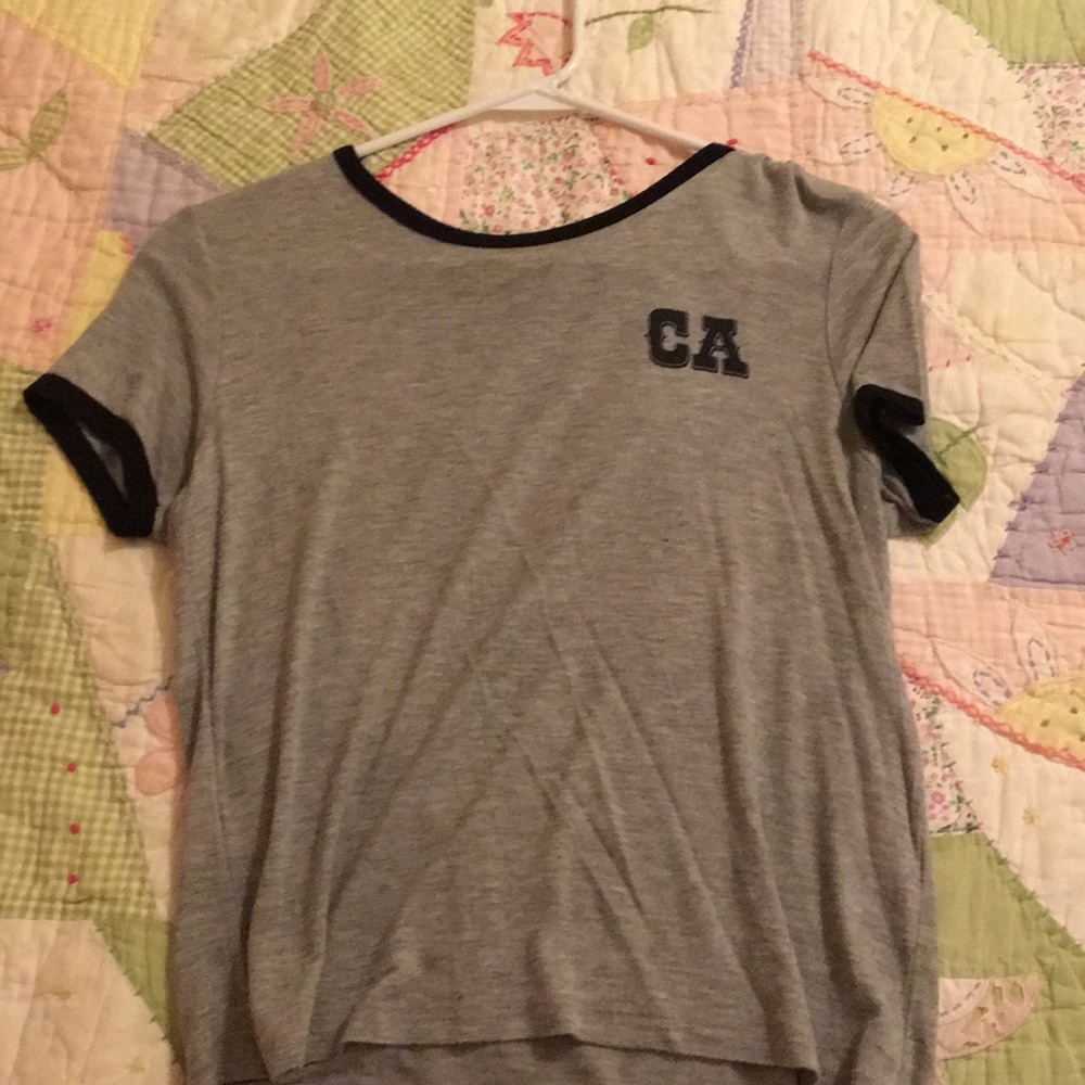 Gray graphic T-shirt